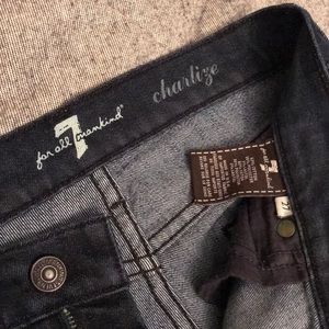 Lightly word dark denim 7 for all mans kind jeans
